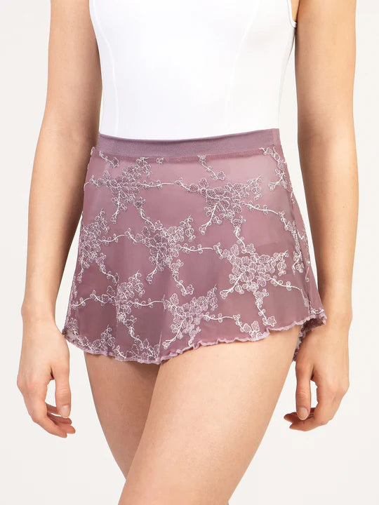 Adult Purple Soiree Pull-on High Low Mesh Skirt