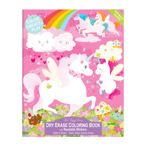 Unicorn Fantasy Dry Erase Coloring Book