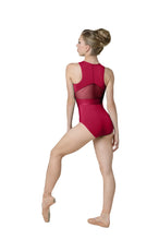 Load image into Gallery viewer, Adult Kinsley Crimson Red Zip Front Leotard
