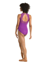 Load image into Gallery viewer, Adult Grape Tank Twist Lace Leotard

