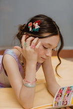 Load image into Gallery viewer, Mermaid Underwater Glitter Red Seashell Hair Clip Set
