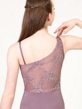 Load image into Gallery viewer, Adult Purple Soiree Asymmetrical Strap Leotard
