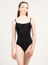 Load image into Gallery viewer, Adult Black Chateau V Front Camisole Leotard
