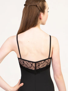 Adult Black Chateau V Front Camisole Leotard