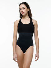 Load image into Gallery viewer, Adult Ocean Drive Black Racerback Halter Leotard
