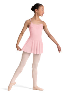 Girls Candy Pink Jesse Floral Skirted Camisole Leotard