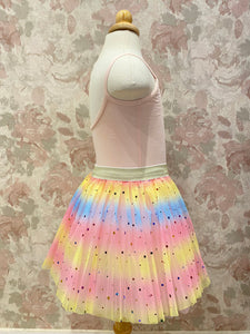 Girls Pink Star Rainbow Tutu