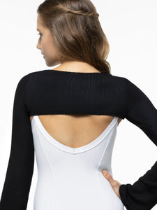 Adult Ocean Drive Black Bell Sleeve Shrug Top