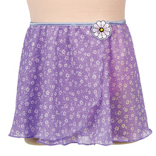 Load image into Gallery viewer, Girls Chiffon Lilac Whimsical Mock Wrap Skirt

