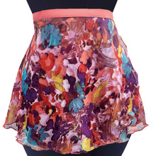 Load image into Gallery viewer, Ladies 12" Floral Splash Wrap On Skirt
