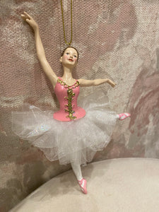 Ballerina Ornament With White Tutu