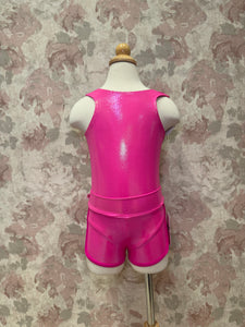 Girls Dazzling Gleam Pink Sparkle Shorts