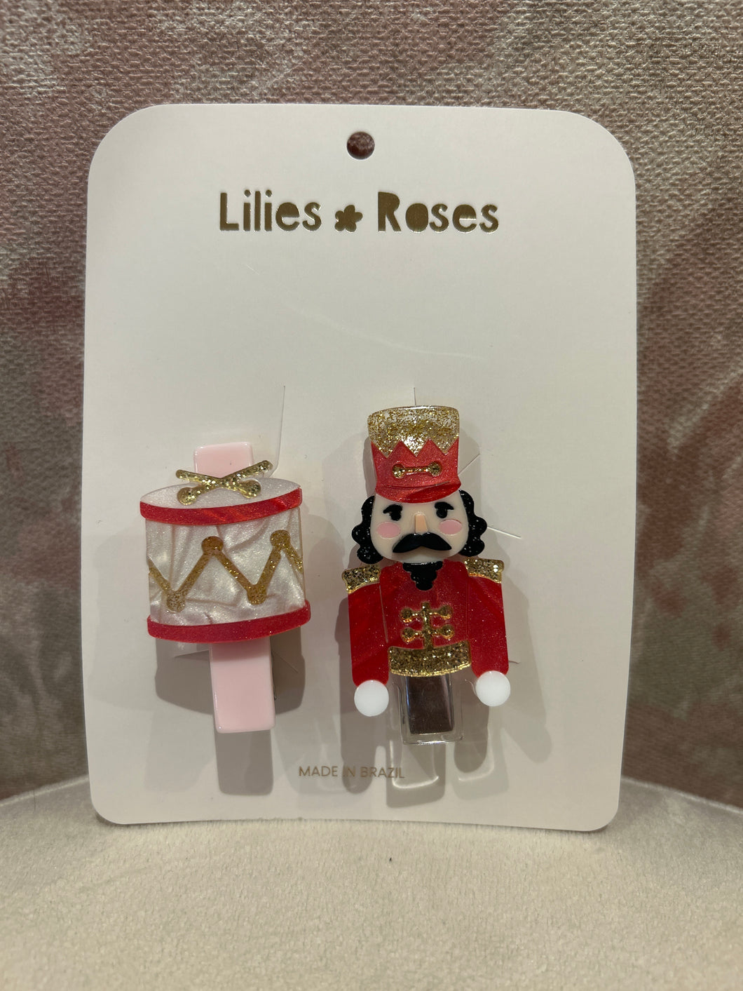 Nutcracker Red Drum Alligator Clips