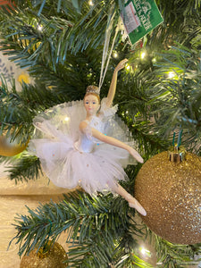 White Ballerina Ornament