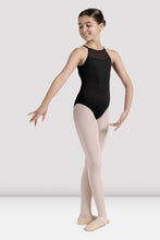 Load image into Gallery viewer, Girls Mirella Miami Black Halterneck Leotard
