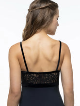Load image into Gallery viewer, Ladies Enchanted Forest Empire Black Camisole Leotard
