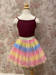 Girls Pink Star Rainbow Tutu