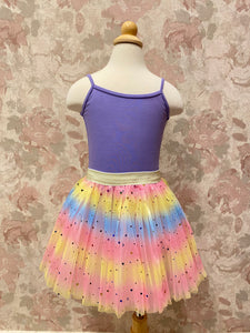 Girls Pink Star Rainbow Tutu