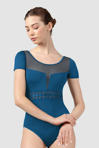 Ladies Peacock Talise Cap Sleeve Leotard