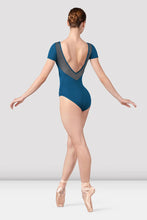 Load image into Gallery viewer, Ladies Peacock Talise Cap Sleeve Leotard
