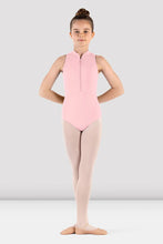 Load image into Gallery viewer, Girls Rosey Zip Front Leotard- Candy Pink
