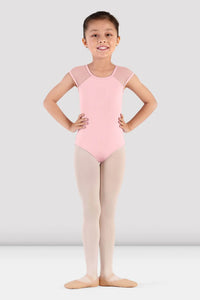 Girls Pink Rafie Mesh Back Leotard