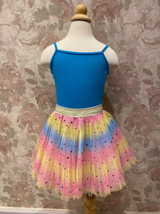 Girls Pink Star Rainbow Tutu