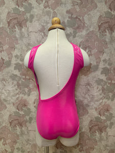 Girls Dazzling Gleam Pink Sparkle Leotard