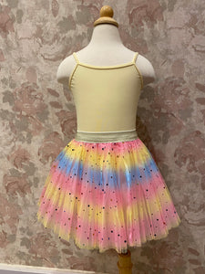 Girls Pink Star Rainbow Tutu