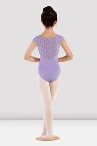 Girls Lilac Majesty Cap Sleeve Leotard