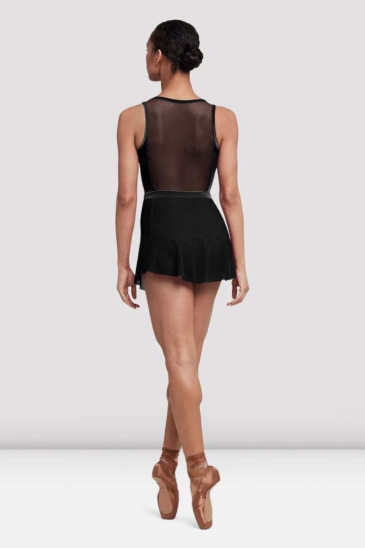 Ladies Avery Black Mesh Skirt