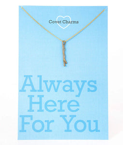 Always Here For You - Bobby Pin Necklace Gold