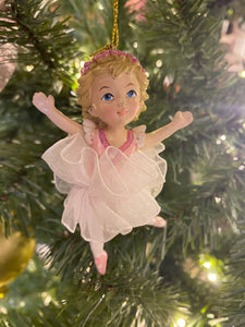 Blonde Ballerina Girl Ornament