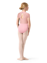 Load image into Gallery viewer, Girls Esmey Candy Pink Cap Sleeve Leotard
