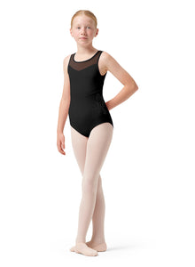 Girls Hannah Black Tank Leotard