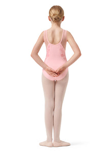 Girls Hannah Pink Tank Leotard