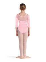 Load image into Gallery viewer, Girls Layla Pink 3/4 Sleeve Leotard
