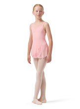 Load image into Gallery viewer, Girls Sage Pink Mesh Wrap Skirt
