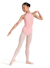Load image into Gallery viewer, Girls Candy Pink Kiki Floral Halterneck Leotard
