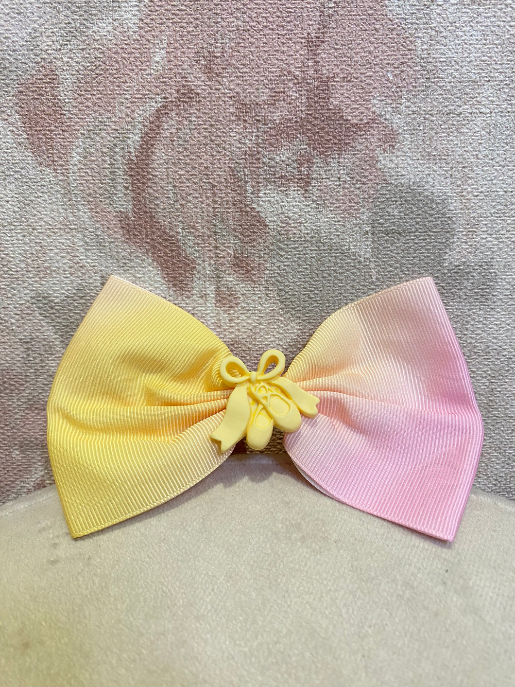 Sunset Ombre Bow with Ballet Shoes