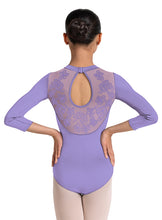 Load image into Gallery viewer, Girls Lilac Judy 3/4 Sleeve Leotard
