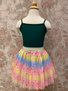 Girls Pink Star Rainbow Tutu