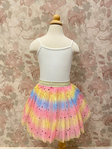 Girls Pink Star Rainbow Tutu