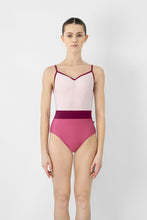 Load image into Gallery viewer, Adult Micah High Cut Waltz/ Maroon Leotard
