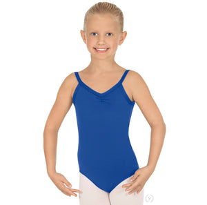 Girls Microfiber Pinch Front Royal Camisole Leotard