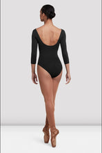 Load image into Gallery viewer, Ladies Dana 3/4 Sleeve Black Leotard
