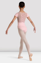 Load image into Gallery viewer, Girls Pink Mei Floral Cap Sleeve Leotard
