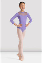 Load image into Gallery viewer, Girls Lilac Judy 3/4 Sleeve Leotard

