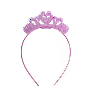 Crown Glitter Pink Headband