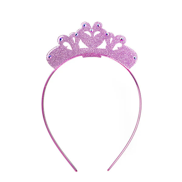 Crown Glitter Pink Headband